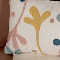 Multi-Coloured Floral Lumbar Cushion - sashaaworld