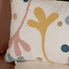 Multi-Coloured Floral Lumbar Cushion