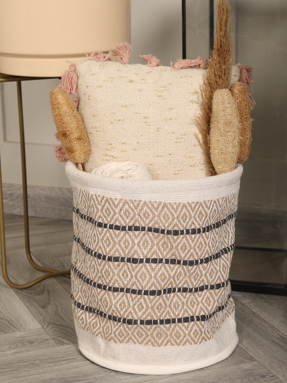 Diamond Pattern Storage Basket