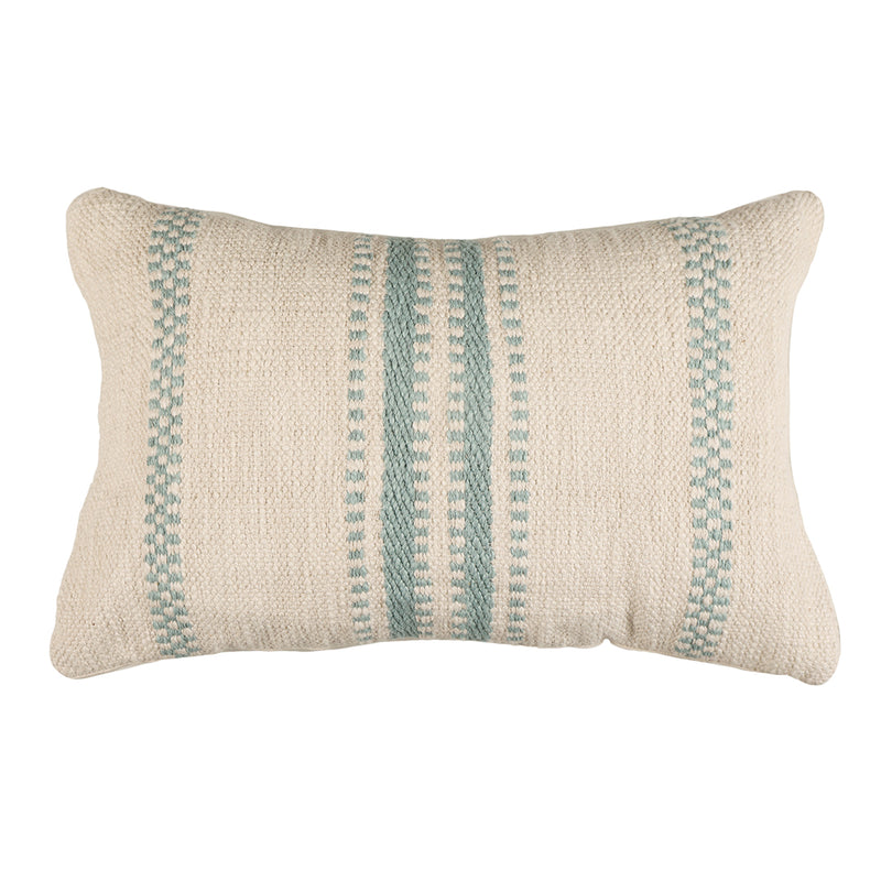 Blue-Striped Lumbar Cushion