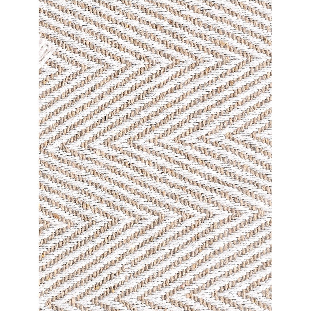 Spring-Hued Chevron Throw Grey- sashaaworld