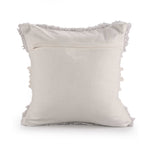 White Tufted Boho Cushion Cover