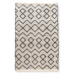 Diamond and Chevron Pattern Cotton Rug