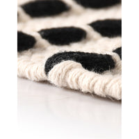 Black Striped Scatter Rug