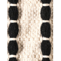 Black Striped Scatter Rug