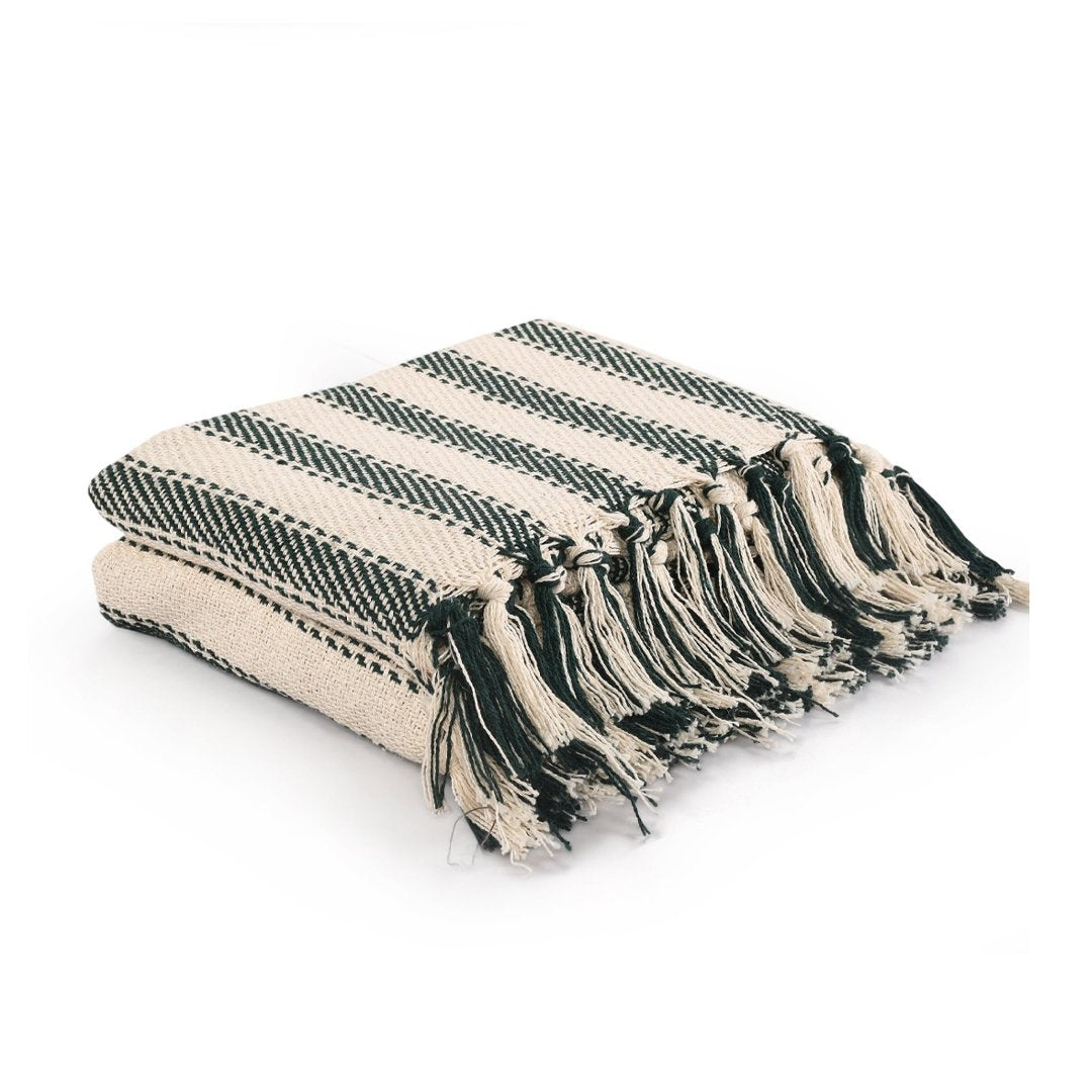 Striped Sofa Throw- sashaaworld