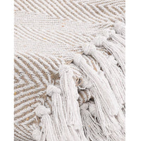 Spring-Hued Chevron Throw Grey- sashaaworld