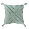 Green X-Tufted Cushion Cover