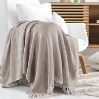 Spring-Hued Chevron Throw Grey - sashaaworld