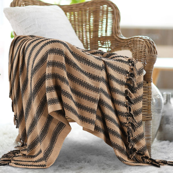 Striped Sofa Throw