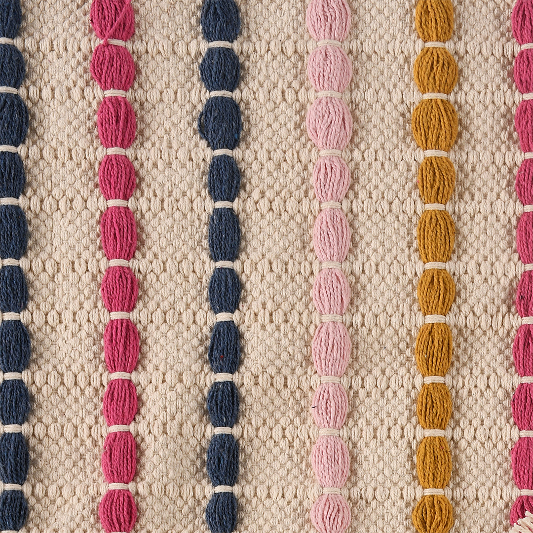 Multi-Coloured Striped Rug