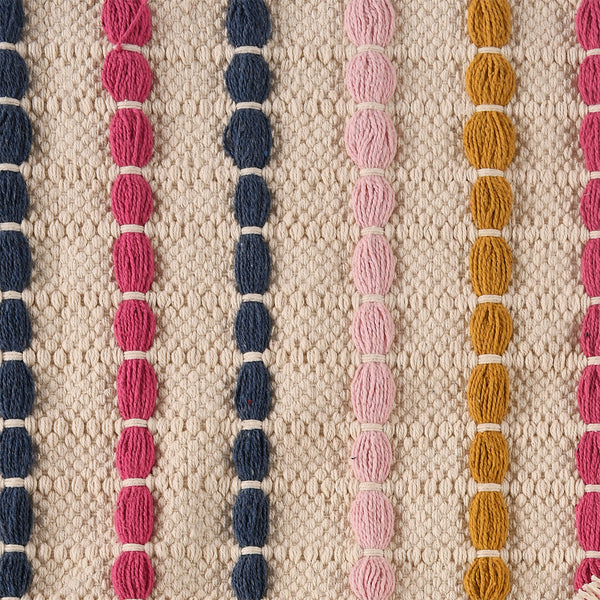 Multi-Coloured Striped Rug