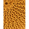 Knitted Pouf in Mustard