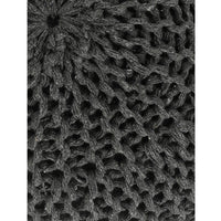 Knitted Pouf in Dark Grey - Sashaa World 