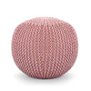 Knitted Pouf Pink