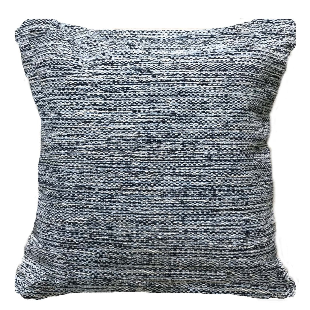 Woven Mélange Blue Cushion Cover - sashaaworld