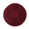 Knitted Pouf Wine
