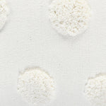 White Tufted Dots Cushion - Sashaaworld