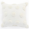 White Tufted Dots Cushion - Sashaaworld