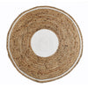 Sashaa Jute Round Braided Rug with White border - Sashaaworld
