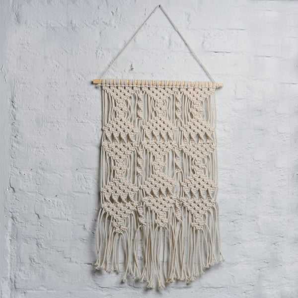 Natural Macramé  Wall Hanging - Sashaaworld