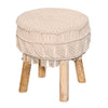 Natural Macramé Stool - Sashaaworld
