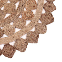 Sashaa Braided Jute Rug with diamond pattern - Sashaaworld