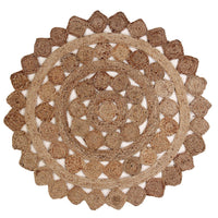 Sashaa Braided Jute Rug with diamond pattern - Sashaaworld