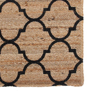 Sashaa Braided Jute Rug With Printing - Sashaaworld