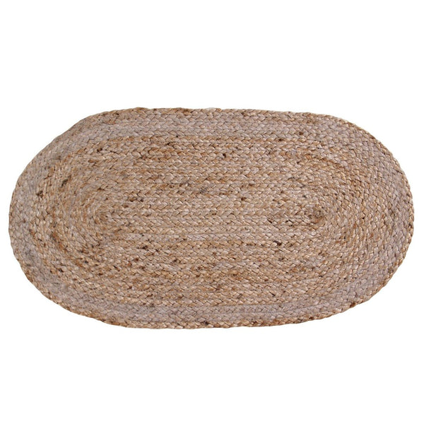 Sashaa Oval Shaped Jute Braided Rug - Sashaaworld