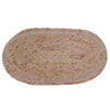 Sashaa Oval Shaped Jute Braided Rug - Sashaaworld