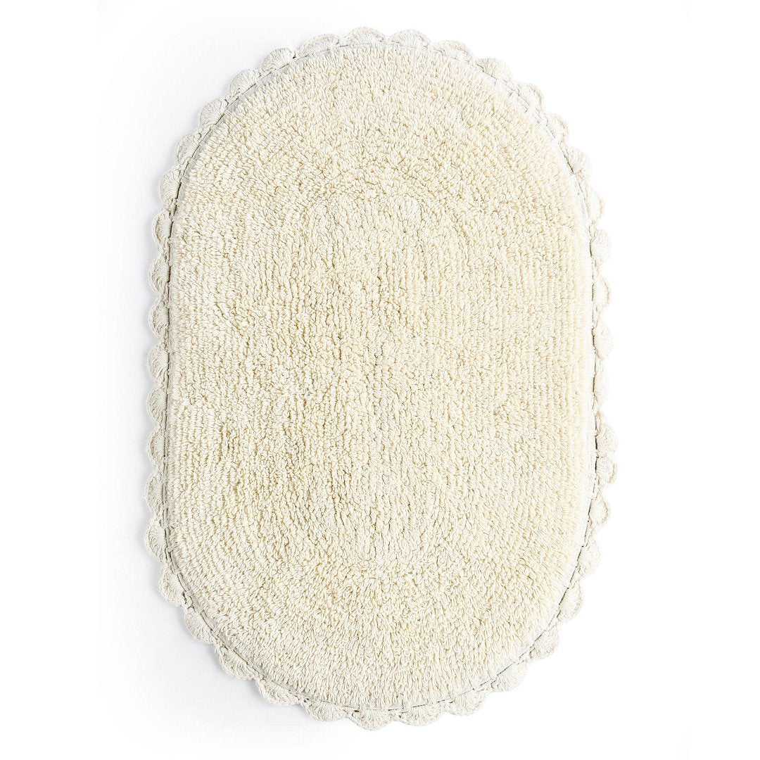 Reversible Oval Shaped Bathroom Rug - Sashaaworld