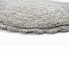 Reversible Oval Shaped Bathroom Rug- Grey