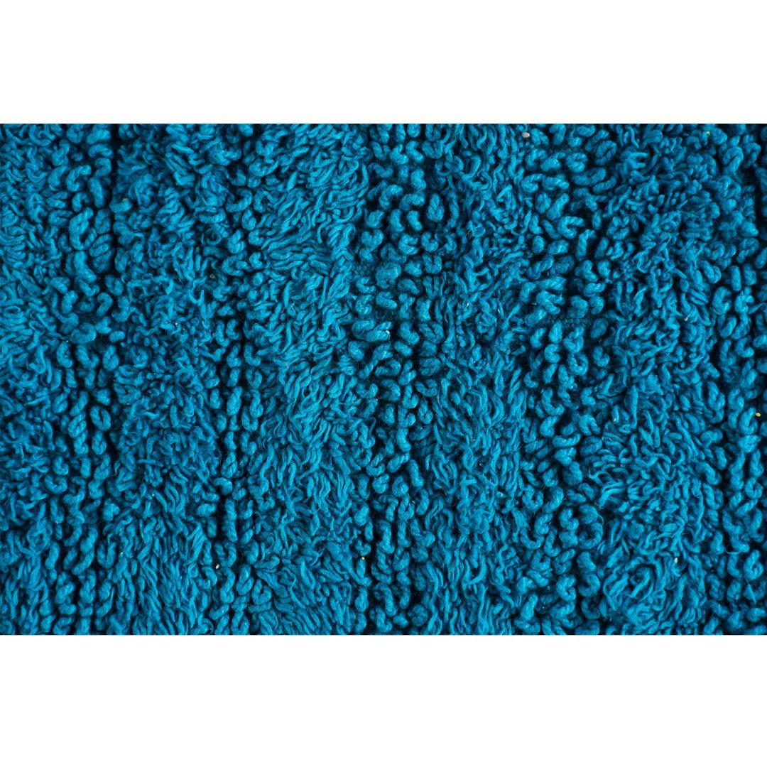 Blue Tufted striped Bathroom Rug pack of 2 - Sashaaworld