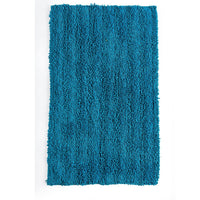 Blue Tufted striped Bathroom Rug pack of 2 - Sashaaworld