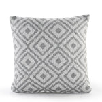 Diamond Woven Cushion in Grey - Sashaaworld