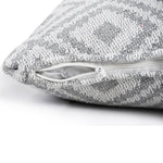 Diamond Woven Cushion in Grey - Sashaaworld