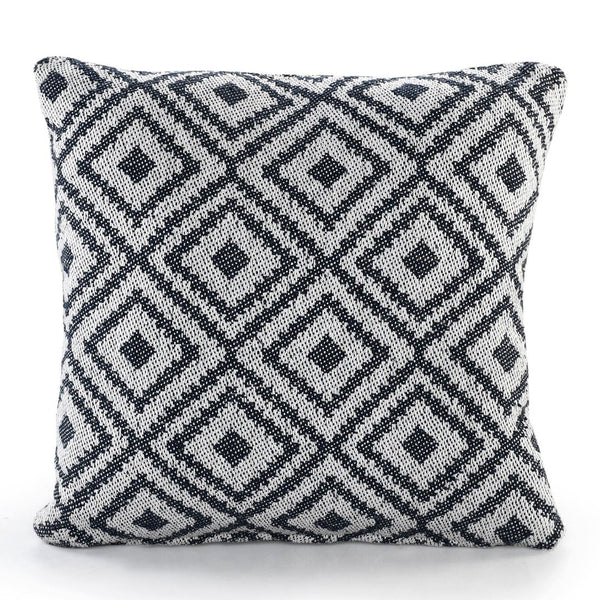 Diamond Woven Cushion Blue - Sashaaworld