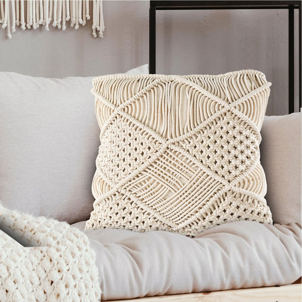 Macrame Decorative Cushion - Sashaaworld