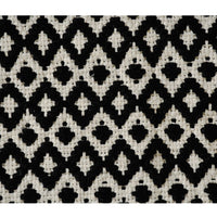 Diamond Woven Rug in Black and White - Sashaa World