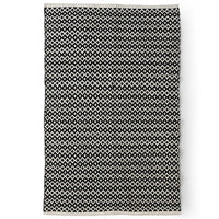 Diamond Woven Rug in Black and White - Sashaa World