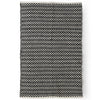 Diamond Woven Rug in Black and White