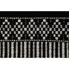 Woven Black & White Rug