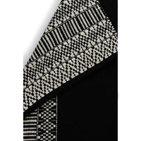 Woven Black & White Rug