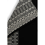 Woven Black & White Rug