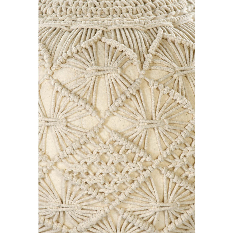 Bohemian Macrame Pouf