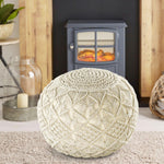Bohemian Macrame Pouf