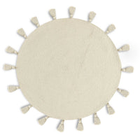 Cotton Braided Rug with Tassels (Reversible)