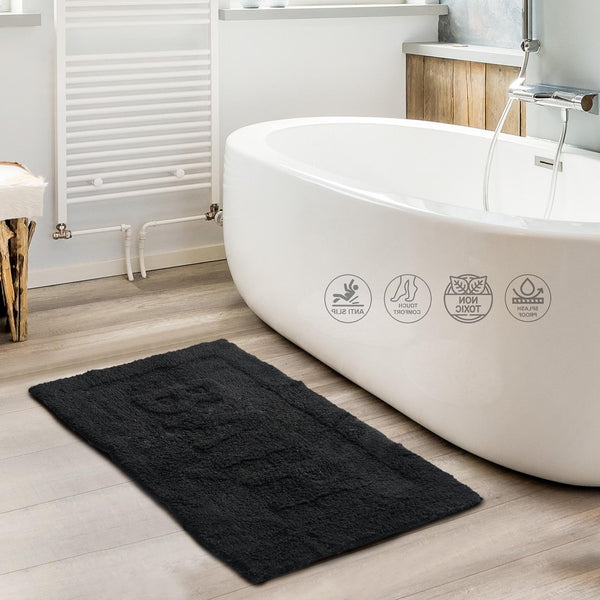 Bath Black Anti Slip Bathmat