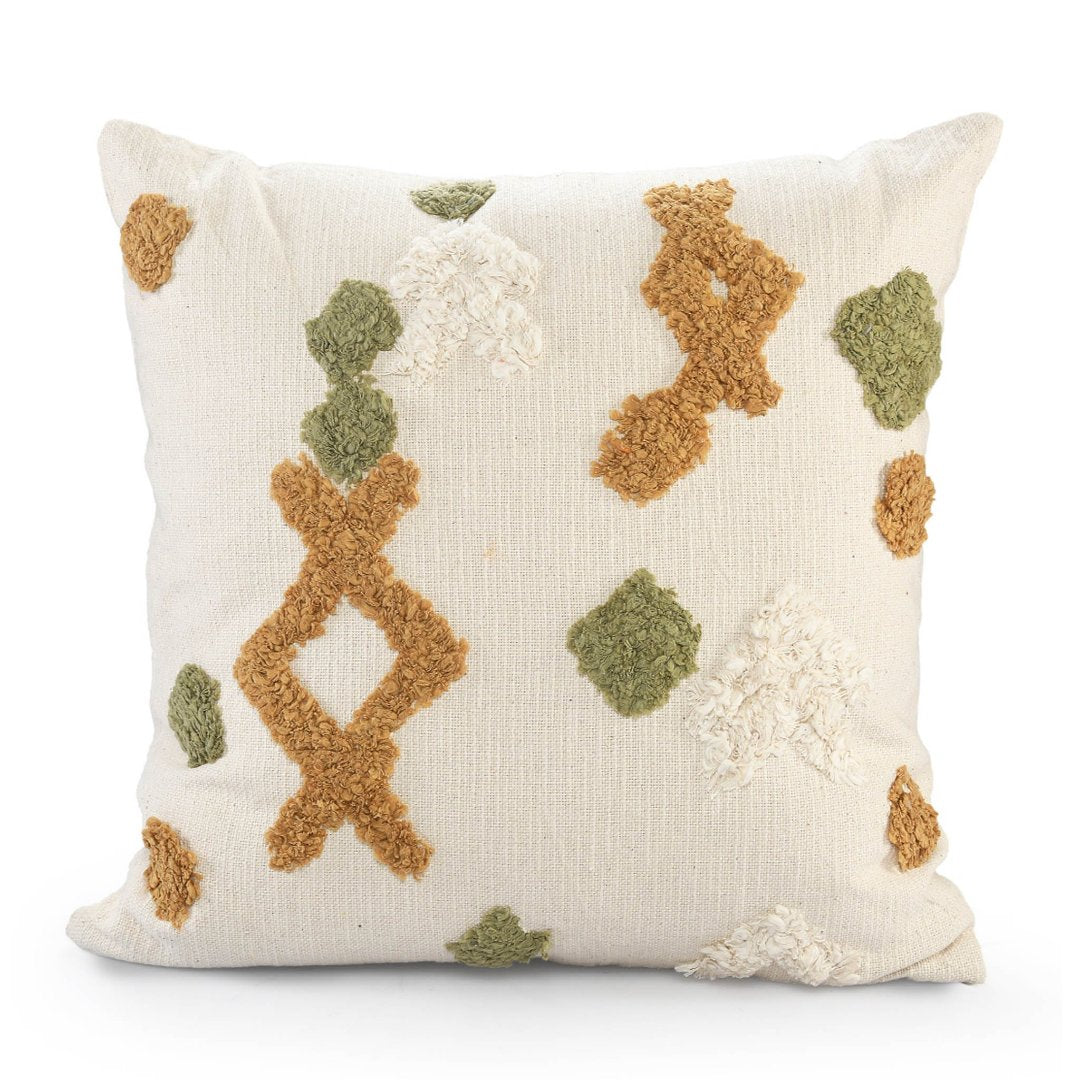 Colours of India Tufted Cushion Cover